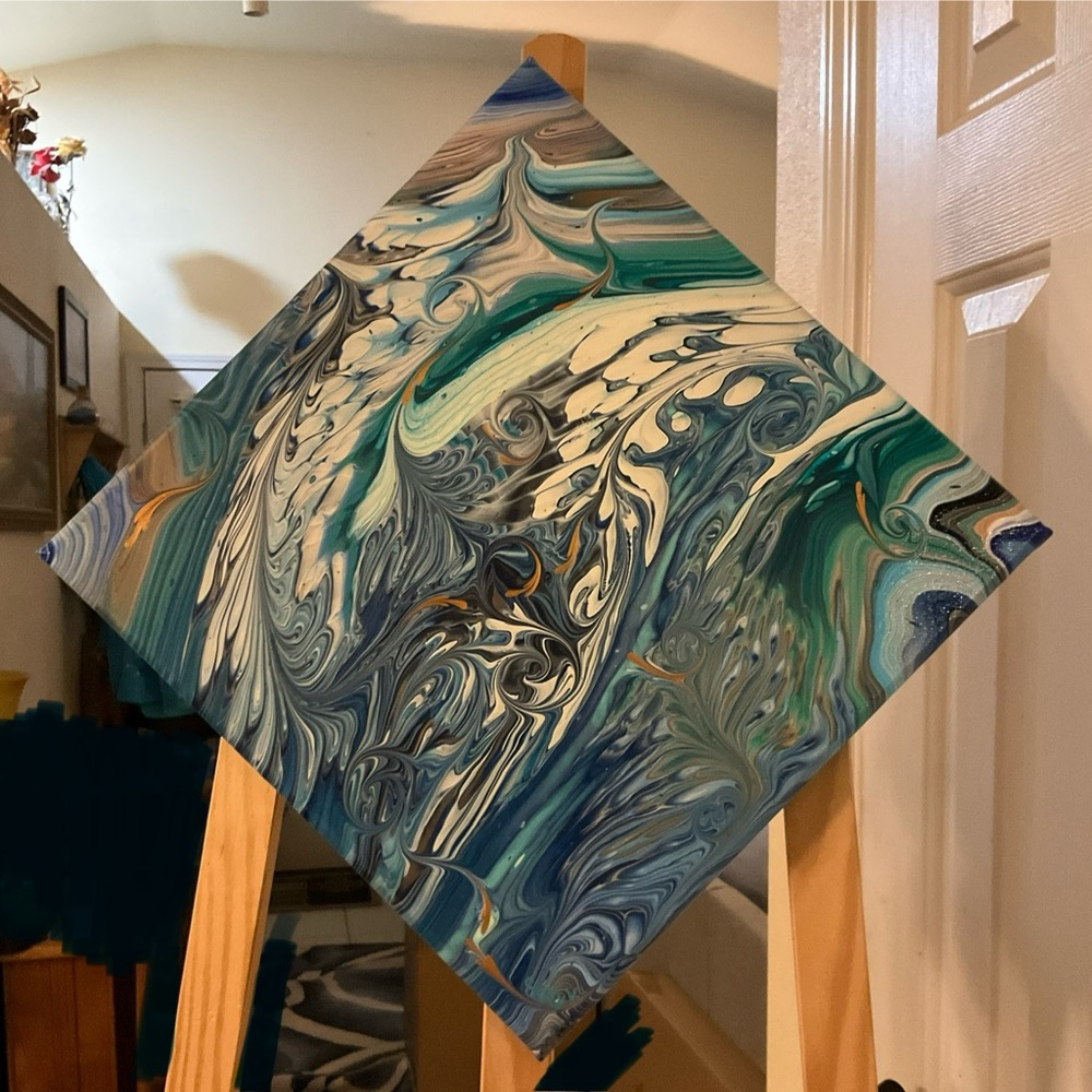 Splash Abstract Painting Art Work